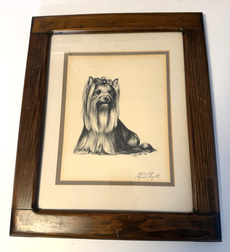 Yorkshire terrier art print - terrier,