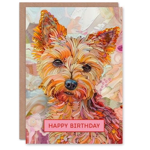 Birthday card cute yorkshire - cute,