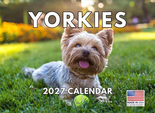 Yorkie calendar 2027 yorkshire - yorkie,