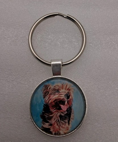 Yorkshire terrier dog keychain - terrier,