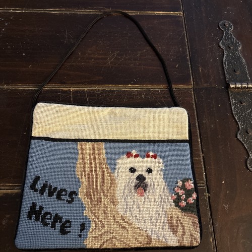 Yorkie terrier lives here - ,