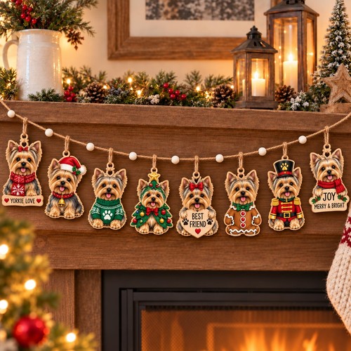 Yorkshire terrier christmas - terrier,