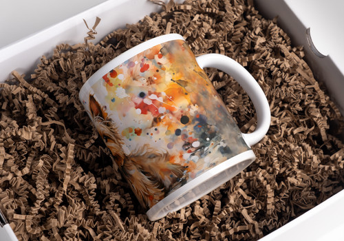 Yorkie watercolour mug - yorkie,