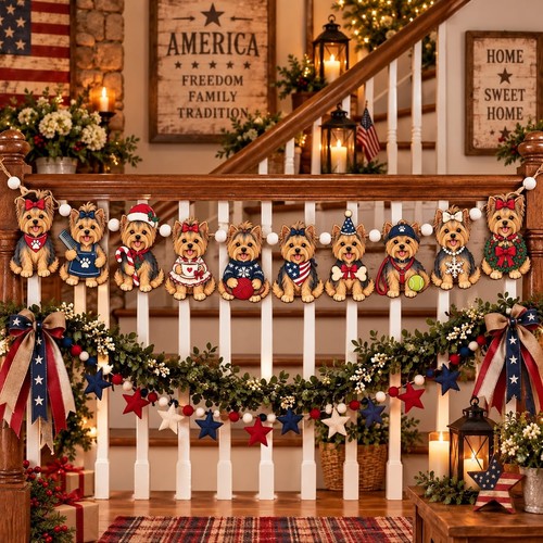 Yorkshire terrier christmas - yorkshire,