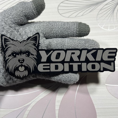 Yorkshire terrier badge emblem - yorkshire,