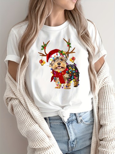 Christmas yorkshire terrier - christmas,