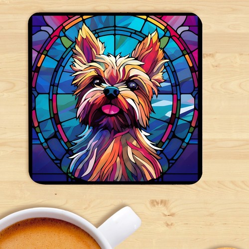 Pet dog coaster stained - dog,