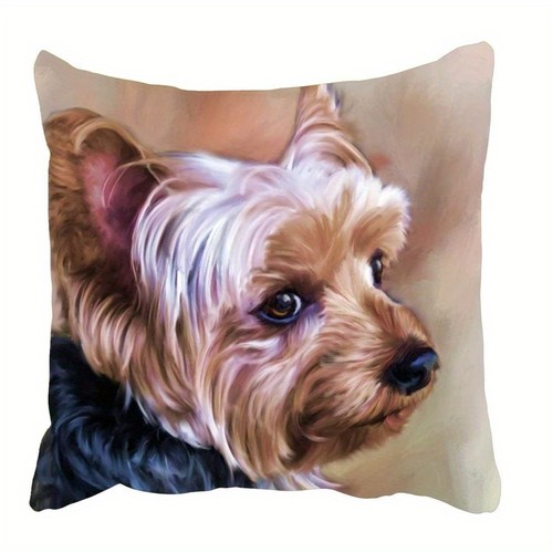 Yorkshire terrier pillow - terrier, cover