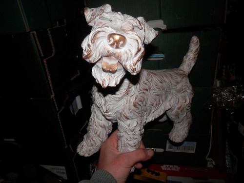 Terrier dog ornament big - big, (tail