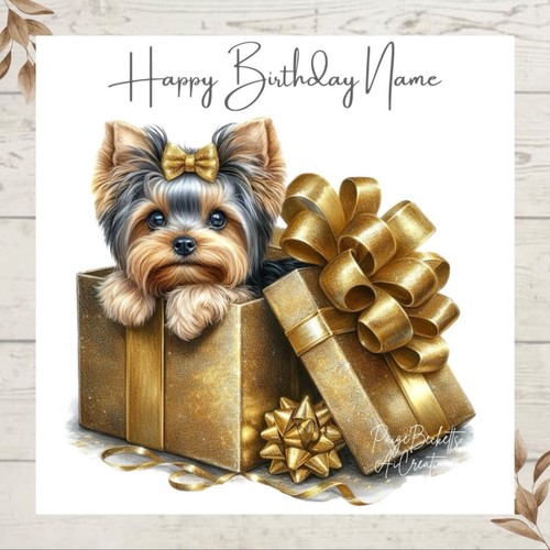 Personalised yorkshire terrier - personalised,