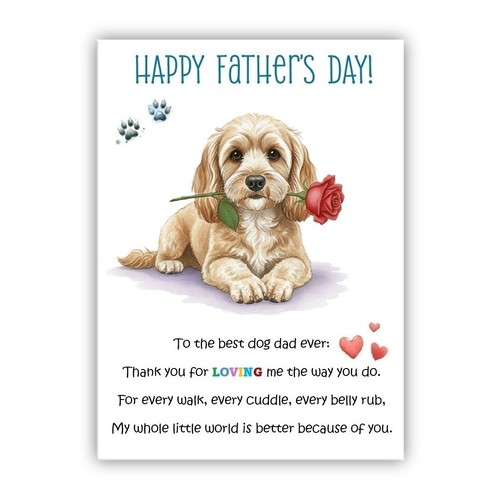 Father day card from the - father’s,