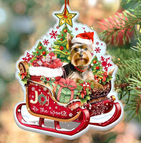 Yorkshire terrier christmas - yorkshire,