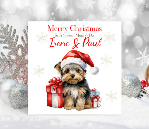 Christmas card personalised - card,