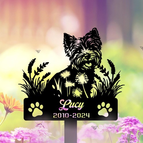Yorkshire terrier memorial - yorkshire,