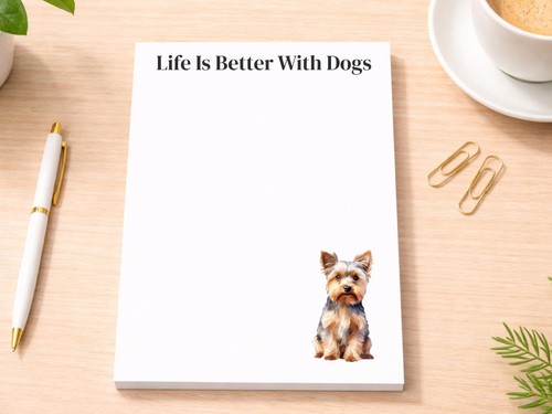 Yorkshire terrier notepad - terrier, dog