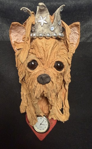 Fogg paper mache yorkie - paper,