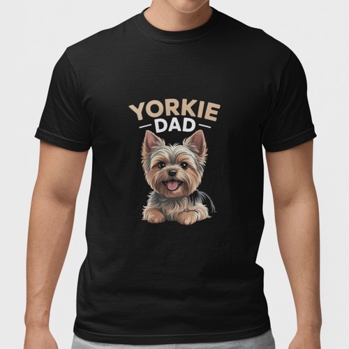 Yorkie dad shirt cute - t,