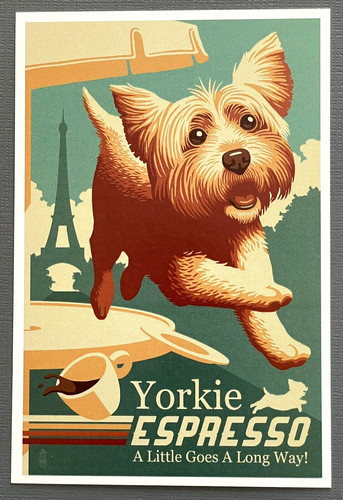 Yorkshire terrier retro - yorkshire,